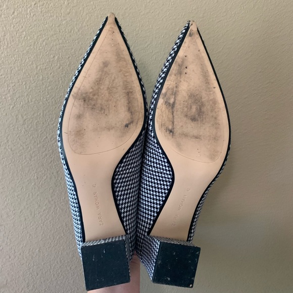 Zara women’s shoes black and white size 41 - Picture 2 of 9